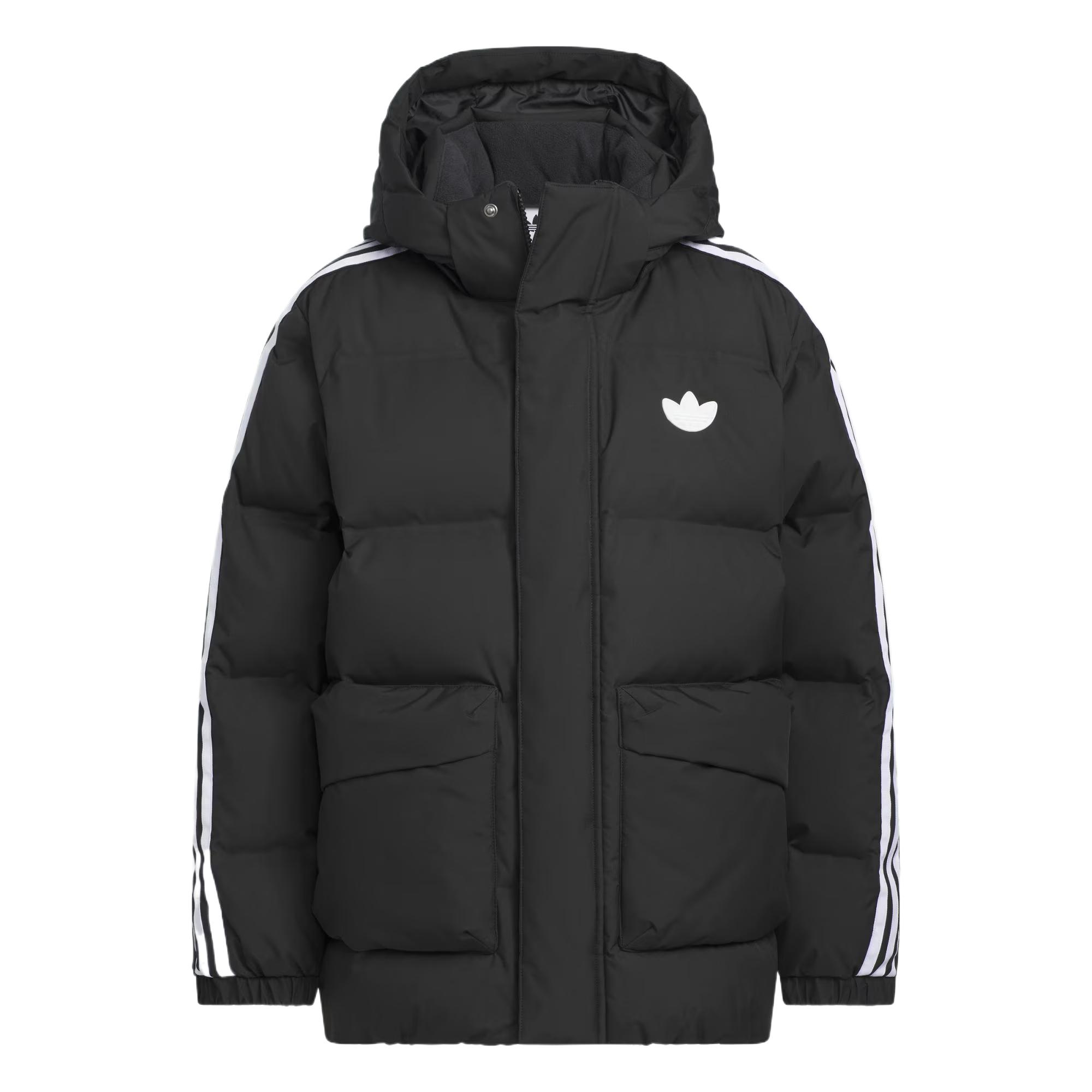 Adidas Originals Windproof Long Sleeve Hooded Down Jacket Kids outerwear KC5388 116