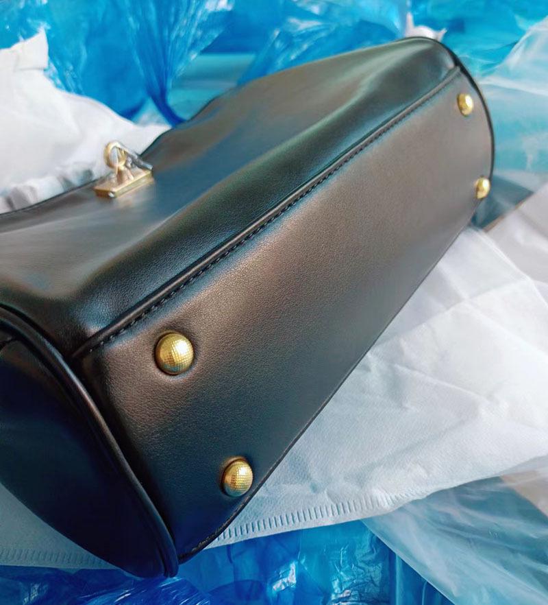 2025 Echte Leder Große Rodeo Tote: Verriegelbare Kelly Bag für Freizeit oder Pendeln, Schulter- und Crossbody-Handtasche für Damen