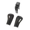 3Pcs Gear Shift Knob Cover Trim Protective Carbon Fiber Gear Shifter Cap Cover Interior Accessories