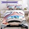 Juego de funda nórdica de 3 piezas (1 funda de edredón + 2 fundas de almohada, sin núcleo), Juego de Ropa de Cama Suave para Todas las Estaciones con Estampado de Jujutsu Kaisen, Regalo de Decoración para Dormitorio del Hogar