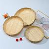 Hand-Woven Natural Bamboo Trays And Winnowing Baskets Are Suitable For Storing And Holding Food And For Home Decoration