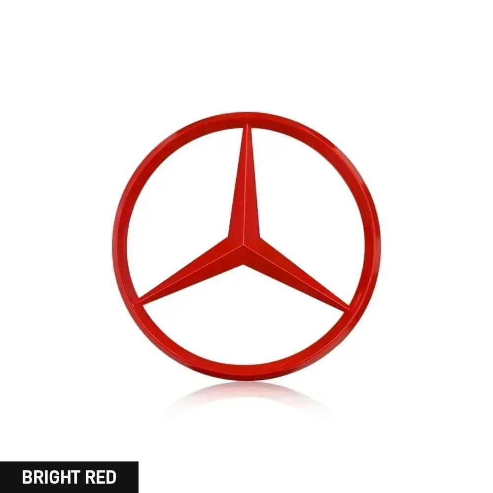 For Benz C1aHub Cap 70mm ABS Car Front Engine Logo Stickers Hood Emblem Badge Decal Accessories For Mercedes Benz AMG W220 W221 W117 W166 W176 W177