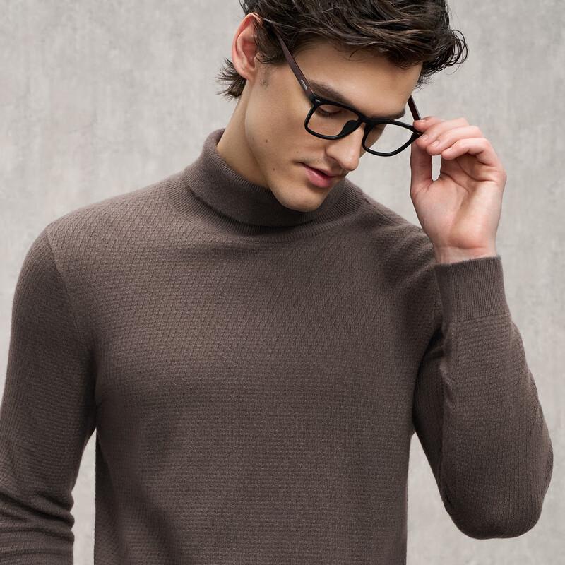 EMZ Erdos Men's Cashmere Blend Polo Sweater
