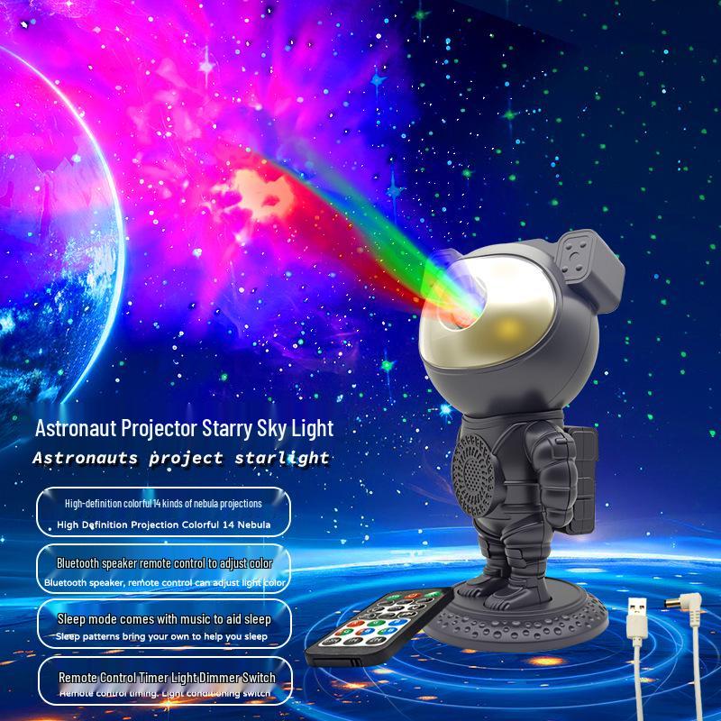 Astronaut Starry Sky Projector: Creative Bluetooth Night Light & Gift for Kids