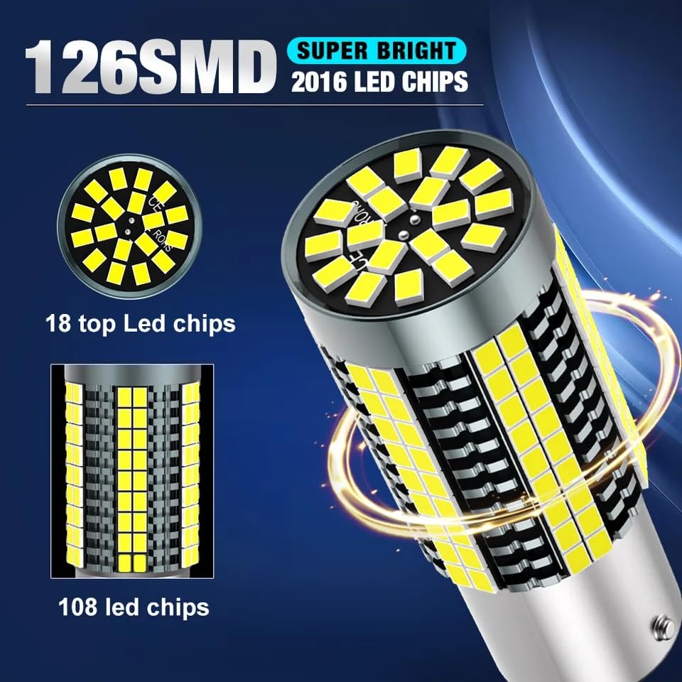 Super Bright Strobe LED Marker 24V Strobe Light S25 180° Truck Car Back