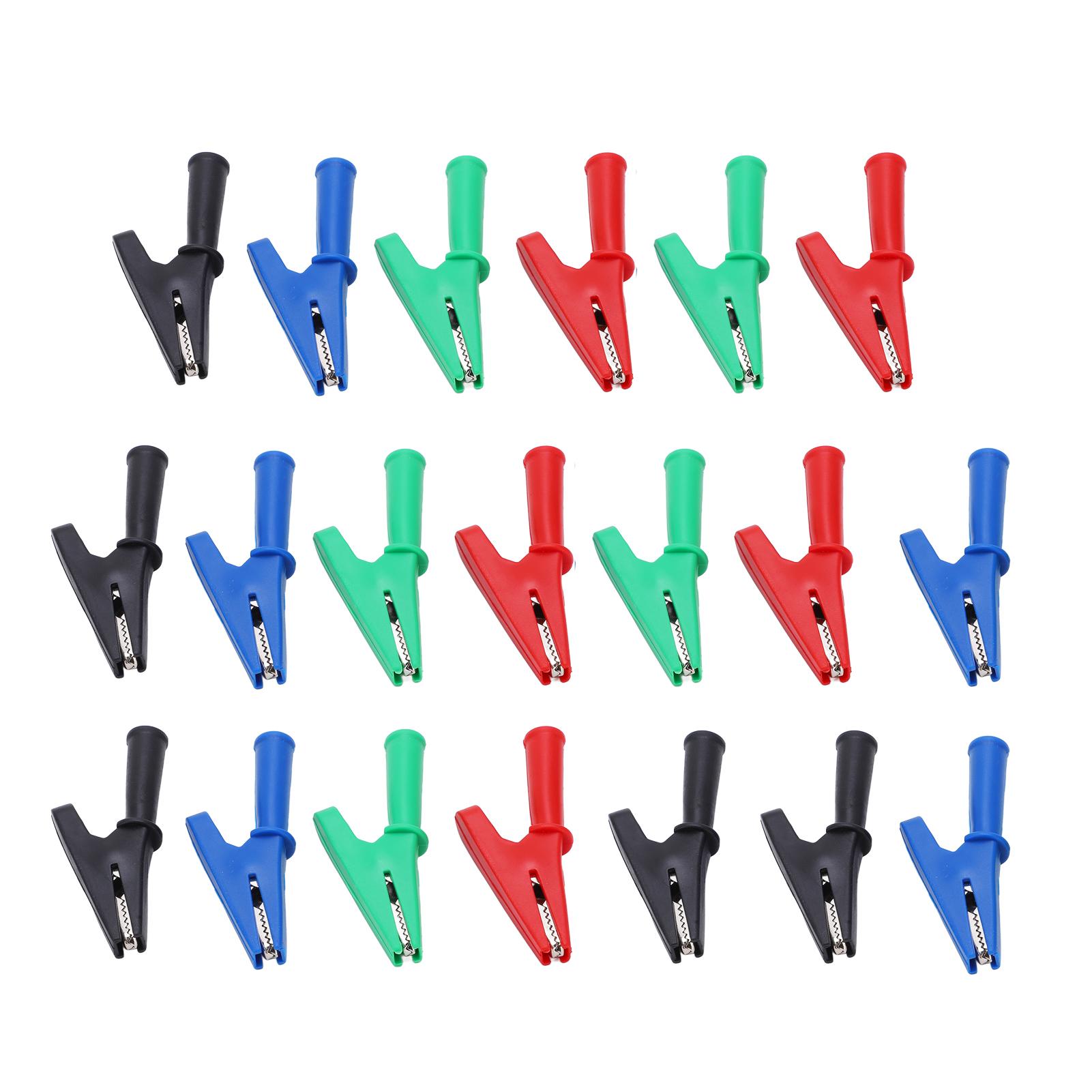 

20 шт. Кліпса для перевірки живлення, отвір 10 мм, хороша провідність, безпечний тип, тестовий затискач з гніздом 4 мм для