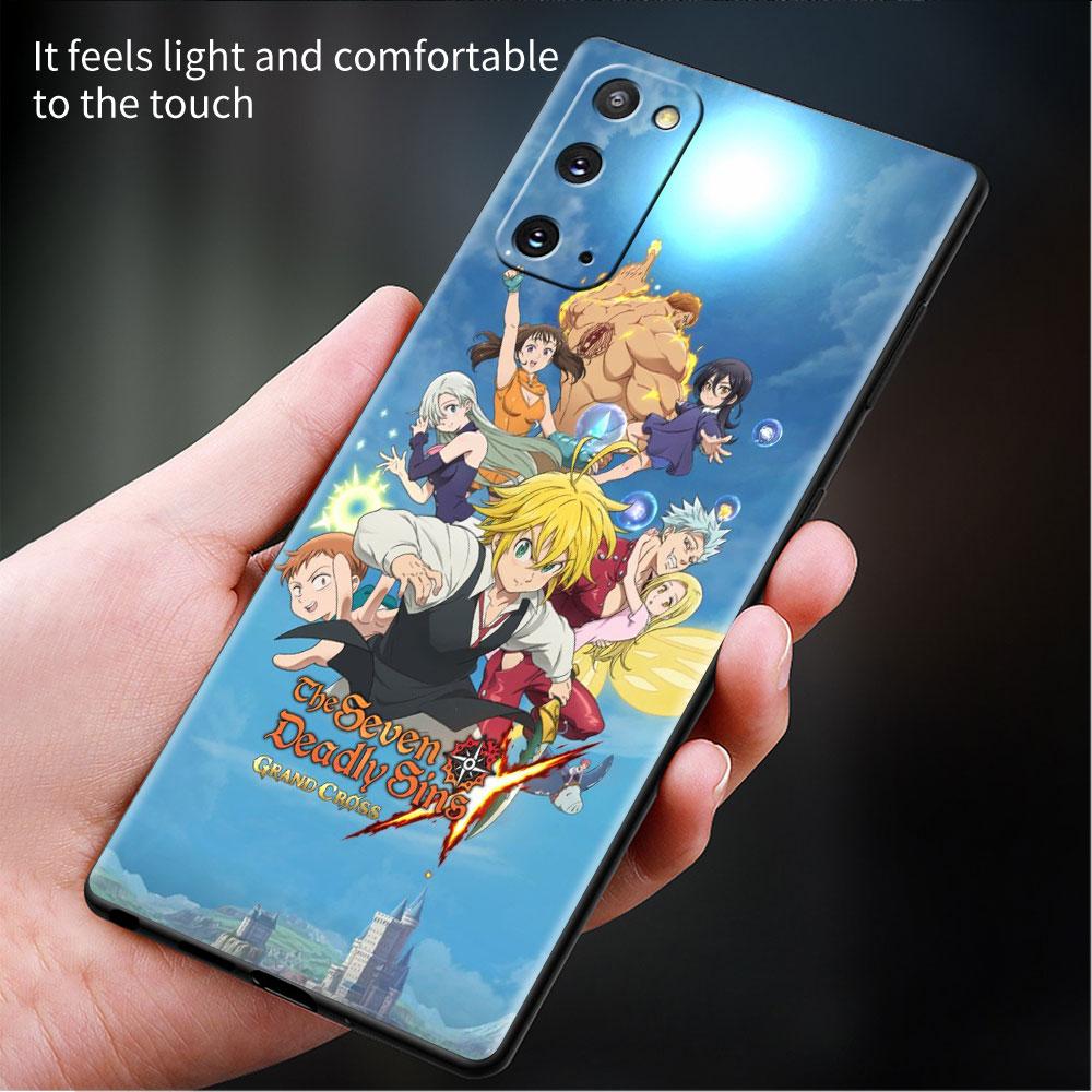Bumper Case For Samsung Galaxy S22 Ultra S21 FE S20 Plus S10 Lite Phone Cover S10e S9 S8 S7 Silicone Funda The Seven Deadly Sins