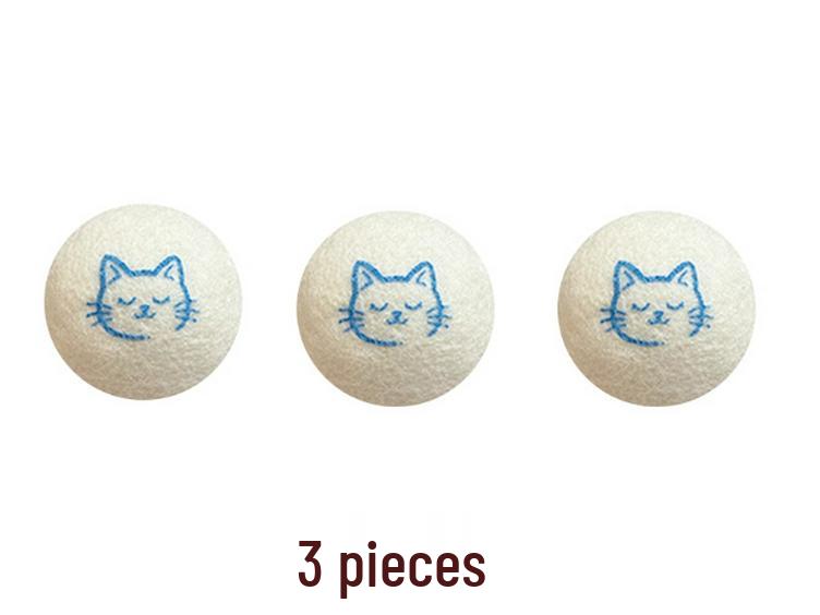 Silent Plush Wool Cat Ball - Interactive, Bite-Resistant Self-Amusement Toy for Cats