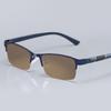 Photosensitive Color-Changing Myopia Glasses Men'S Business Classic Anti-Fog And Anti-Blue Uv Half-Frame Glasses Frame