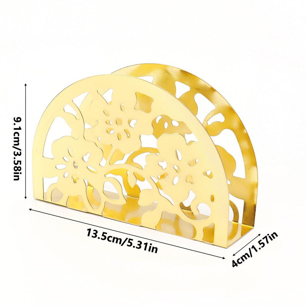 Modern Hollow out Napkin Holder Paper Tissue Dispenser for Coffee Shop Kitchen Hotel Countertop Decorative Holiday Gift