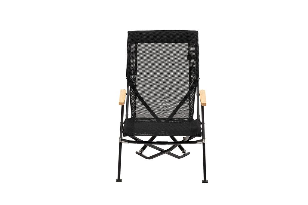 Snow Peak Mesh Low Chair 30 Rich Black LV-110M-RB