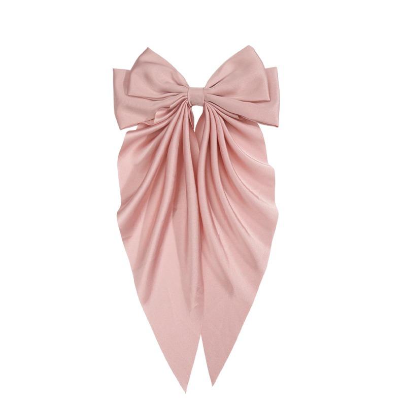 1 Stück Neue Koreanische Mode Bogen Haarnadel Einfarbig Elegante Haarspangen Kopfbedeckung Mädchen Kinder Haarschmuck