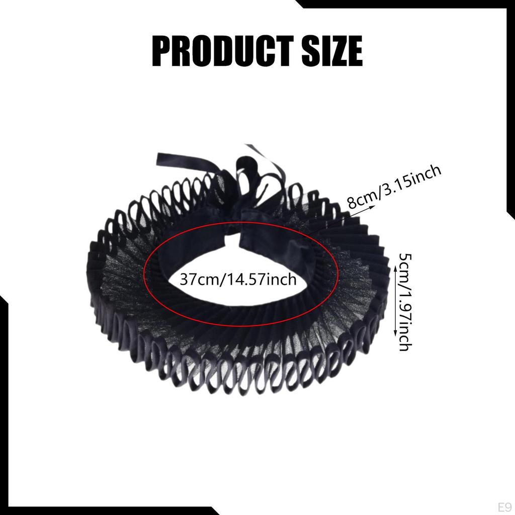 Alžbětinský klaunský kostýmní doplněk s volánky pro gotické rekvizity