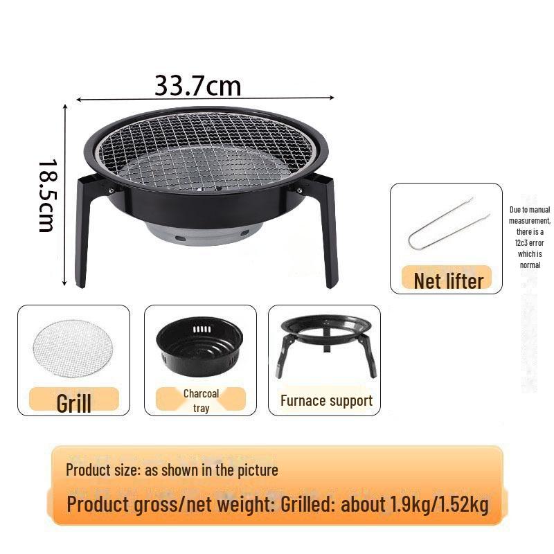 New Folding Outdoor & Household Multi-Purpose Stove for Tea Making, Barbecuing, and Heating