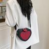 Summer Color Matching Love Trend Messenger Bag New Spring and Autumn Wide Shoulder Strap Casual Women's Bag Trendy Shoulder Bag