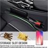 2PCS Car Seat Gap Filler Organizer,Soft Car Gap Filler Organizer For Filling Gaps With Storage Slots,Versatile Cars Seat Gaps Fillers Strip Cars