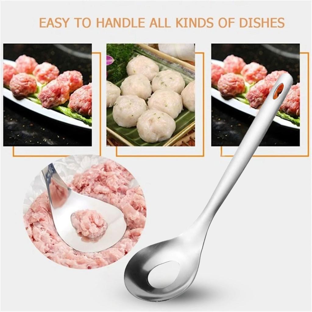 Cactus Peeler Spoon, Stainless Steel Rice Meat Dumplings Spoon Squeezing Meatball  Spoon Kitchen Tools, Stainless Steel Nopales Peeler