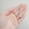 Ashes Pendant Hourglass Hourglass Silver 925 Handheld Memorial [Mirai Soso] K-202S