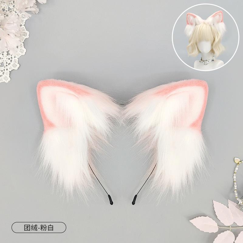 Handgefertigtes Tierohren-Stirnband Katzenfrau Loli-Ohren Cos Fuchs-Ohren Kopfschmuck süß kc Katzenohren Stirnband