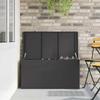 Outdoor Storage Box Black 100 X 50.5 X 50 Cm Steel