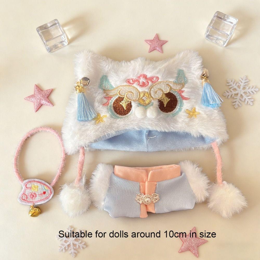 Fashion Doll Clothes Chinese Spring Doll Dressing Mini Doll Clothes Doll New Year Outfit Collectible Display