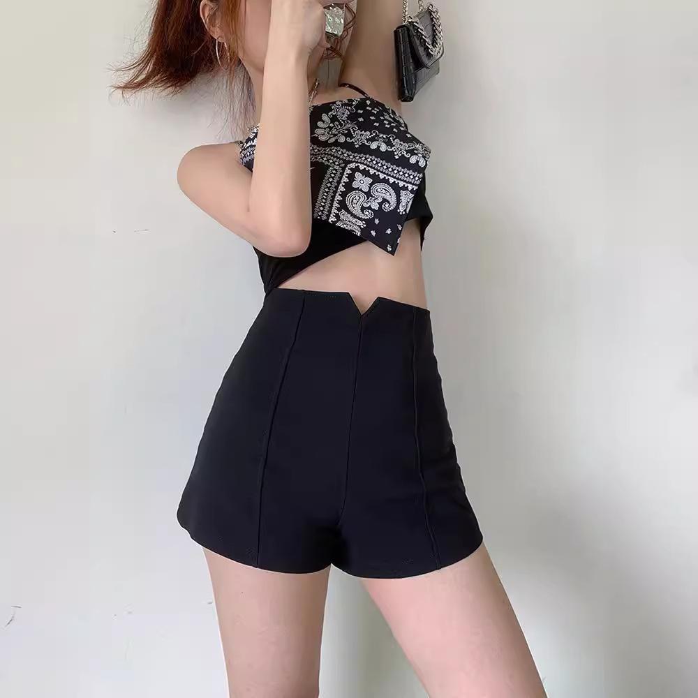 

Summer Women s High Waist Wide Leg Shorts - Slimming and Stylish Casual Wear 4XL белый