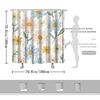 Whimsical Daisy Shower Curtain, Soft Pastel Floral Design, Yellow Centers, Polyester, Easy Installation, Bath Decor