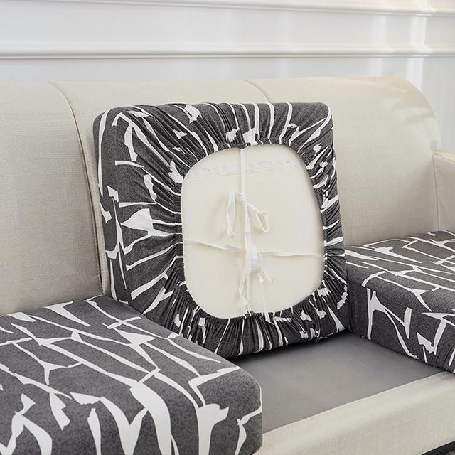 Printing Sofa Seat Cushion Cover For Furniture Elastic Protector Covers Pets Washable Removable Livingroom Sofas Cushion Case