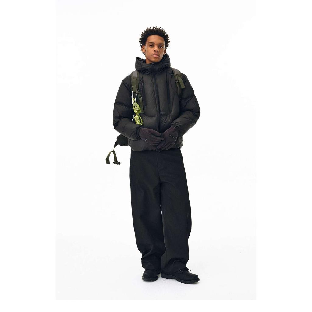 Double pull hooded three-dimensional short couple cotton clothes thickened women's new loose coconut white warm jacket men