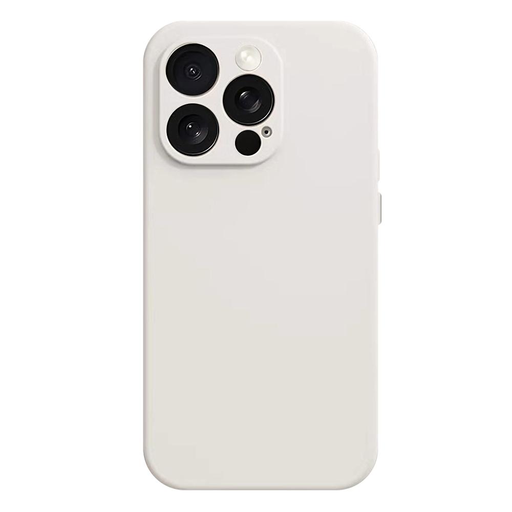 

For iPhone 16 Pro Max Magnetic Case Shockproof Soft TPU Phone Cover White