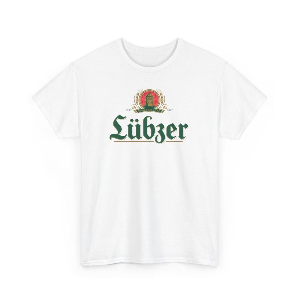 

Beer History Unisex Tshirt Tops Tee, German Brewery Lübz, Vintage Style Shirt, Beer Lover XL