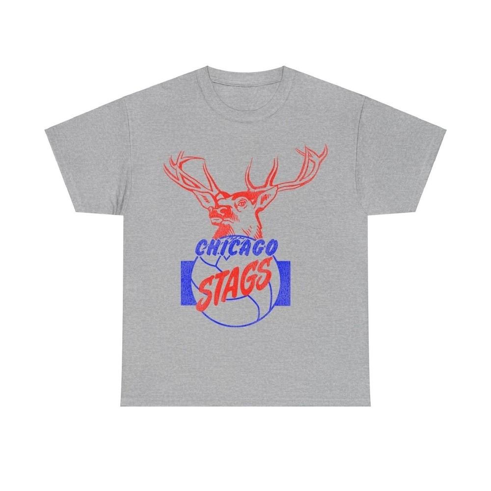 

Chicago Stags Basketball Team Nostalgic Retro T-shirt S
