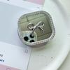 Rhinestone Bow Love Round Flower Mirror Mobile Phone Airbag Holder Magnetic Retractable Desktop Support Holder
