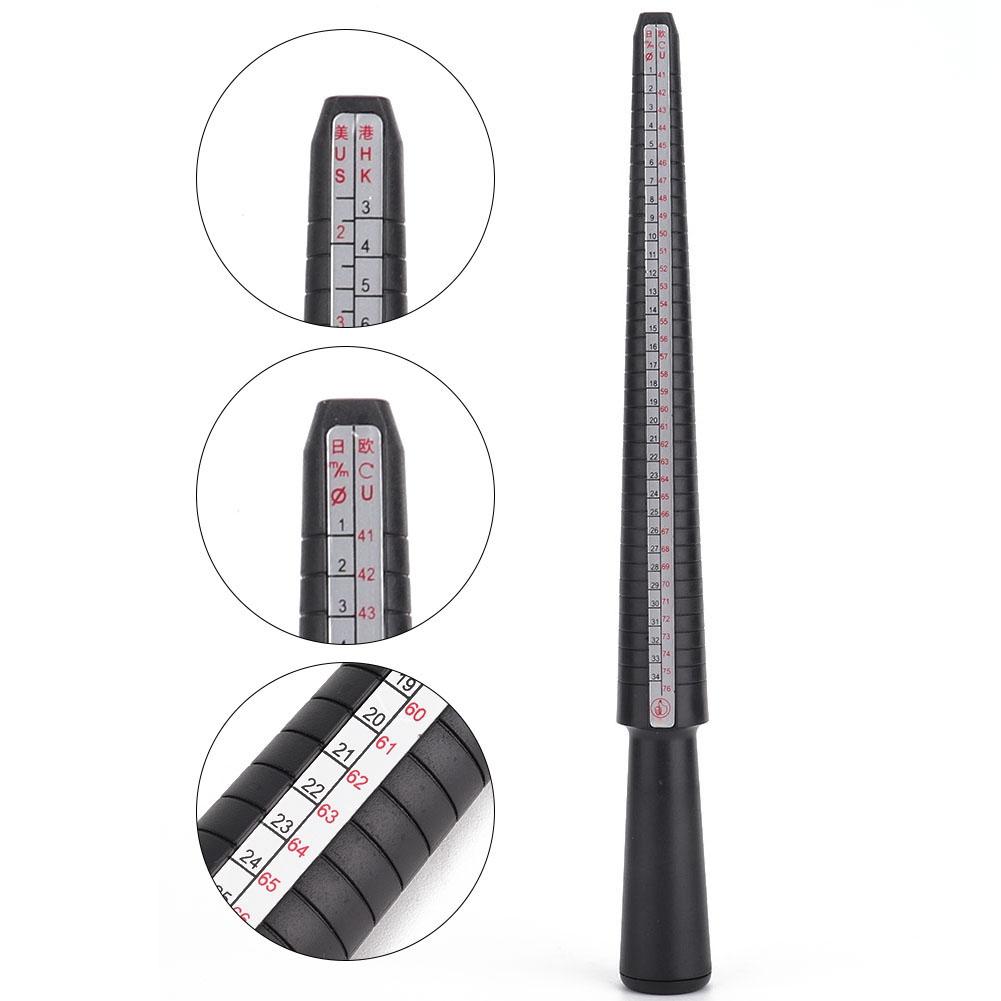Kunststoff-Ringmaß, Mandrel Stick, Fingermessgerät, Ring-Schmuck-Messwerkzeug
