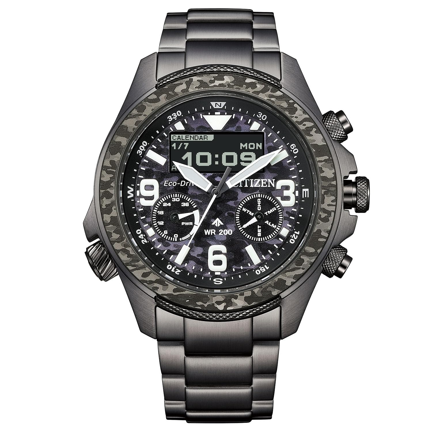

Годинник Promaster 35th Anniversary Limited Model Photovoltaic Waterproof LAND Black [Citizen] Eco-Drive Ana-Digi JV1008-63E для чоловіків