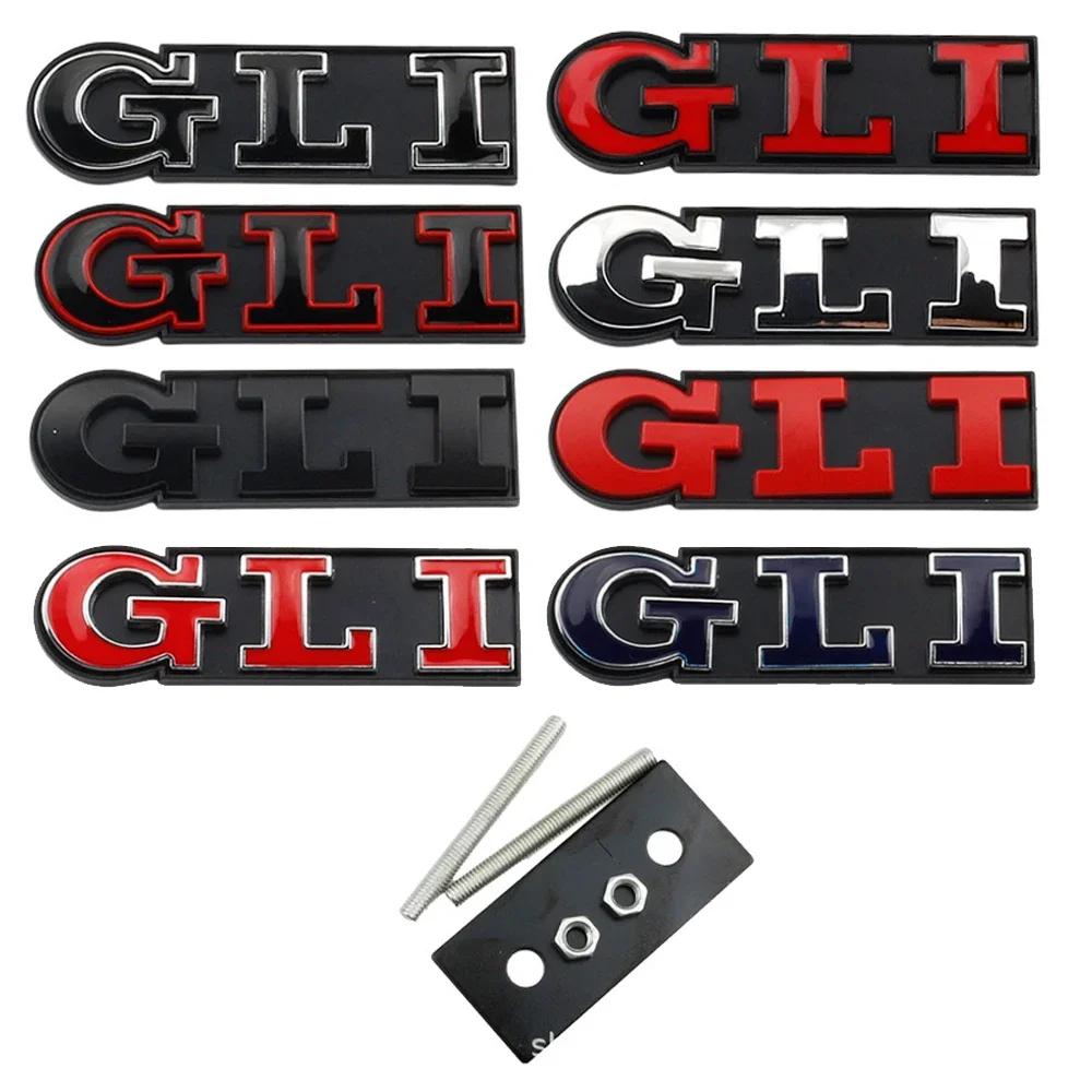 BSJ1 For VOLKSWAGEN VW GTI Metal Car Front Grille Emblem Badge for Volkswagen GLI Letters Amarok Beetle JETTA Lupo Arteon TIGUAN TOUA in2