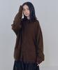 Mallen Unisex Knit Hoodie Brown