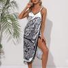 Breathable Soft Swimsuit Dress Pool Parties Dress Sleeveless Feature 3D Butterfly Detailing For Island Getaways Spa