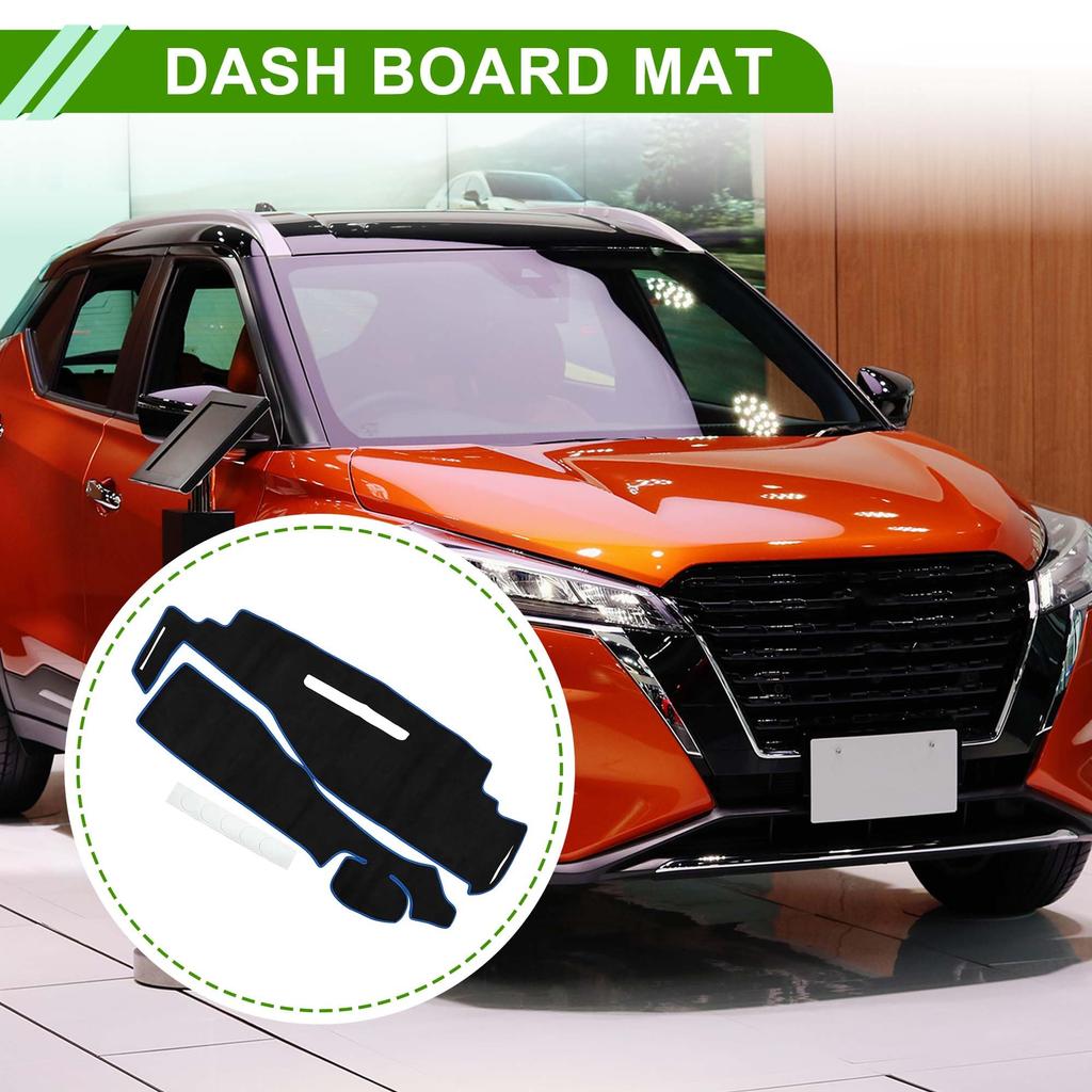 HOPESPANNER Dashboard Mat for Nissan Serena C27 Series Dashboard Protective Car Dash Mat Suede Reduces Interior Heat Black with Blue Drive Only