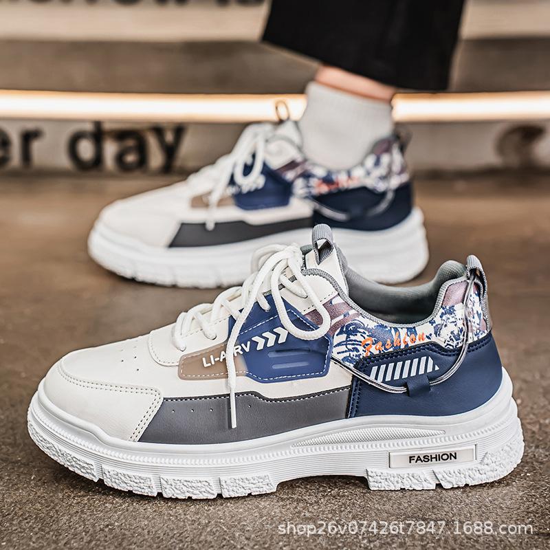 

2025 spring new low-top men s shoes sports casual shoes young men s board shoes Korean version fashion trendy student single shoes 44