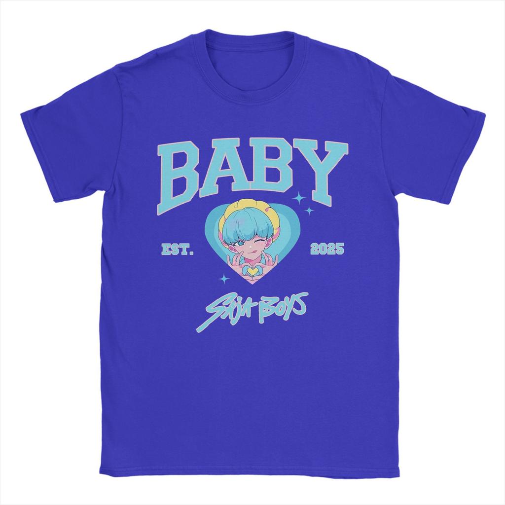 BABY Saja Boys Kpop Demon Hunters T Shirt Men Pure Cotton Funny T-Shirts Round Collar  Tees Short Sleeve Clothes Party