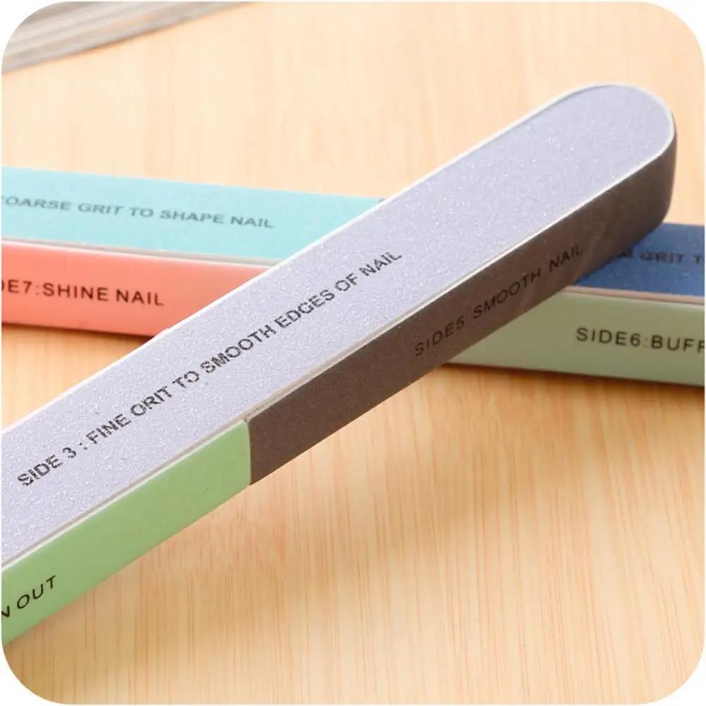Nail Polish Buffer Nail Art Sanding Files Buffer Block Manicure Pedicure Tools Sand Surface Sponge Nail File