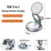 3-in-1 15W Magnetic Rotatable Foldable Wireless Charger with Magsafe