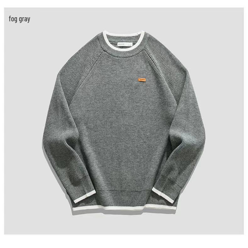 Trendy Two-Piece Men s Winter Loose Fit Plus Size Knitwear 3XL