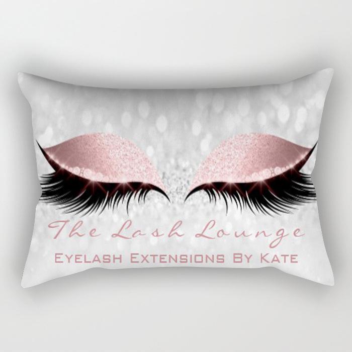 Eyelash Pillow Case European and American Fashion Sleep Waist Pillow Case Living Room Sofa Cushion Pillow Core