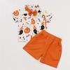 Children's Home Clothes Pajamas Set Short-sleeved Top Shorts Two-piece Set Outer Wear Play Cardigan Clothes