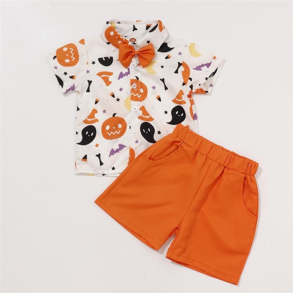 Children's Home Clothes Pajamas Set Short-sleeved Top Shorts Two-piece Set Outer Wear Play Cardigan Clothes