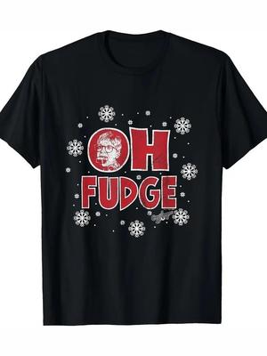 A Christmas Story Oh Fudge Snowflake Graphic T-Shirt S-3XL Q2323