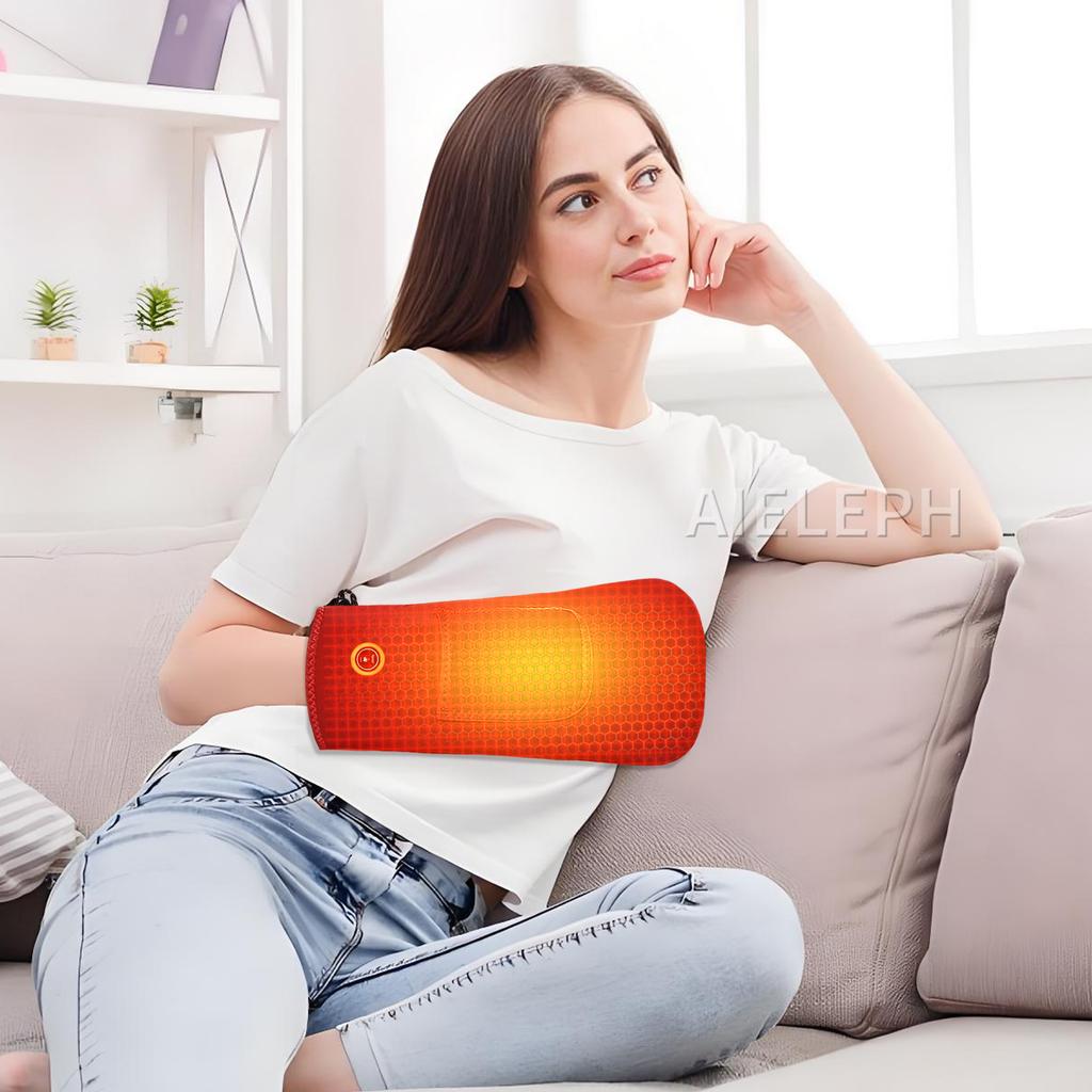 Electric Heating Hand Massager Full-Wrap Vibration Kneading for Tendonitis Mouse Hand Relief Muscle Relaxation Unisex Heated Gloves