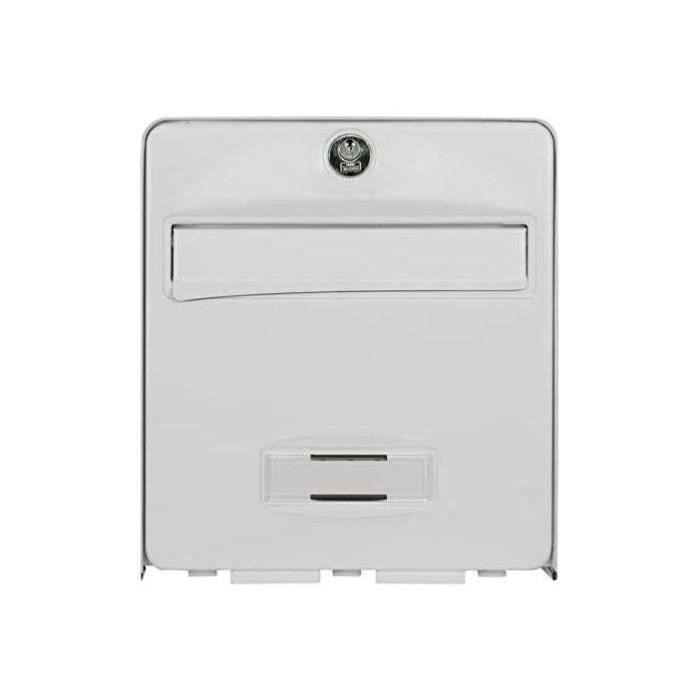 BURG WACHTER Galvanized Steel Balthazar Letterbox - 1 Door - White